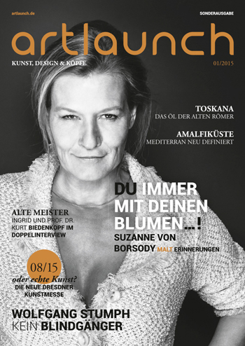 ARTLAUNCH Magazin #01-2015 Cover Suzanne von Borsody © Mirko Joerg Kellner