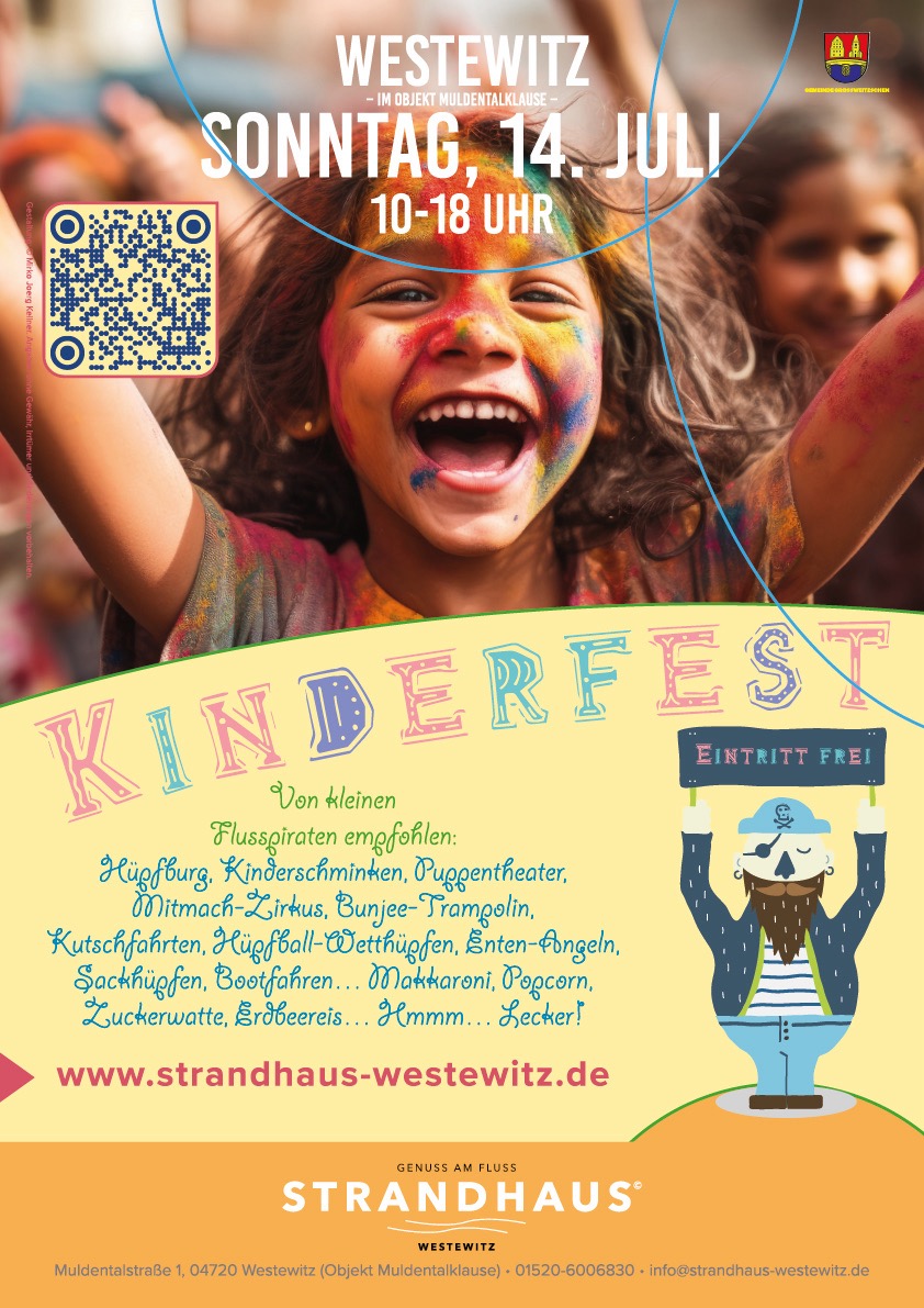 Plakatmotiv Kinderfest Strandhaus Westewitz by Forte Belvedere