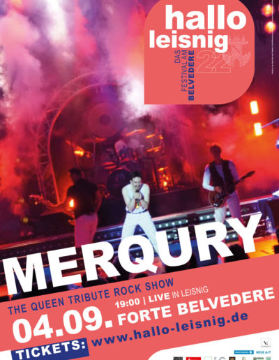 MerQury Queen Tribute Rock Show im Forte Belvedere Leisnig zum Festival Hallo Leisnig