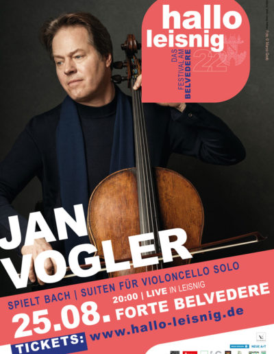 Jan Vogler spielt Bach im Forte Belvedere Leisnig zum Festival Hallo Leisnig