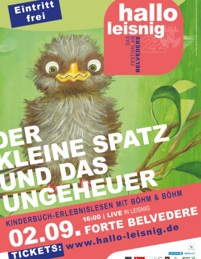 Der Kleine Spatz und das Ungeheuer Kinderbuchlesung im Forte Belvedere Leisnig – Hallo Leisnig