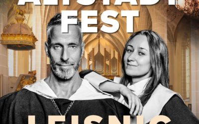 Programm und Flyer für das Burg- und Altstadtfest 2025 in Leisnig