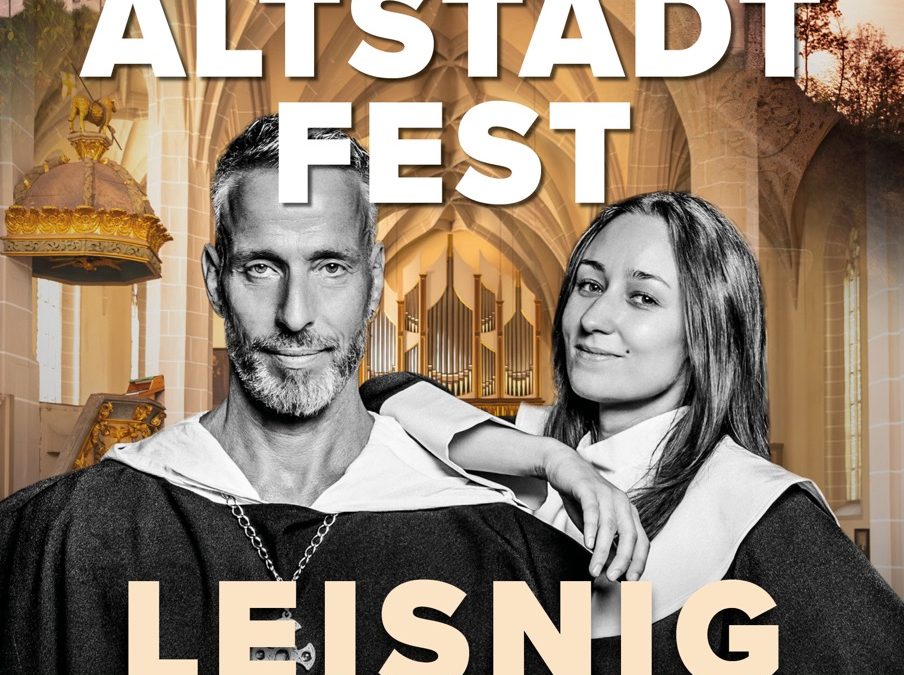 Programm und Flyer für das Burg- und Altstadtfest 2025 in Leisnig